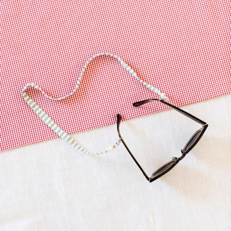 Green Stripe glasses cord