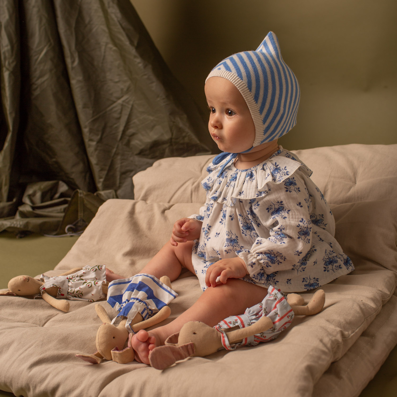 Recién nacido bebé punto de niña y vestido bebé niña conjunto de ropa bebé  niña outfit-0-3 meses de edad-bebé niña sombrero-bebé niña vestido de niña  -  España